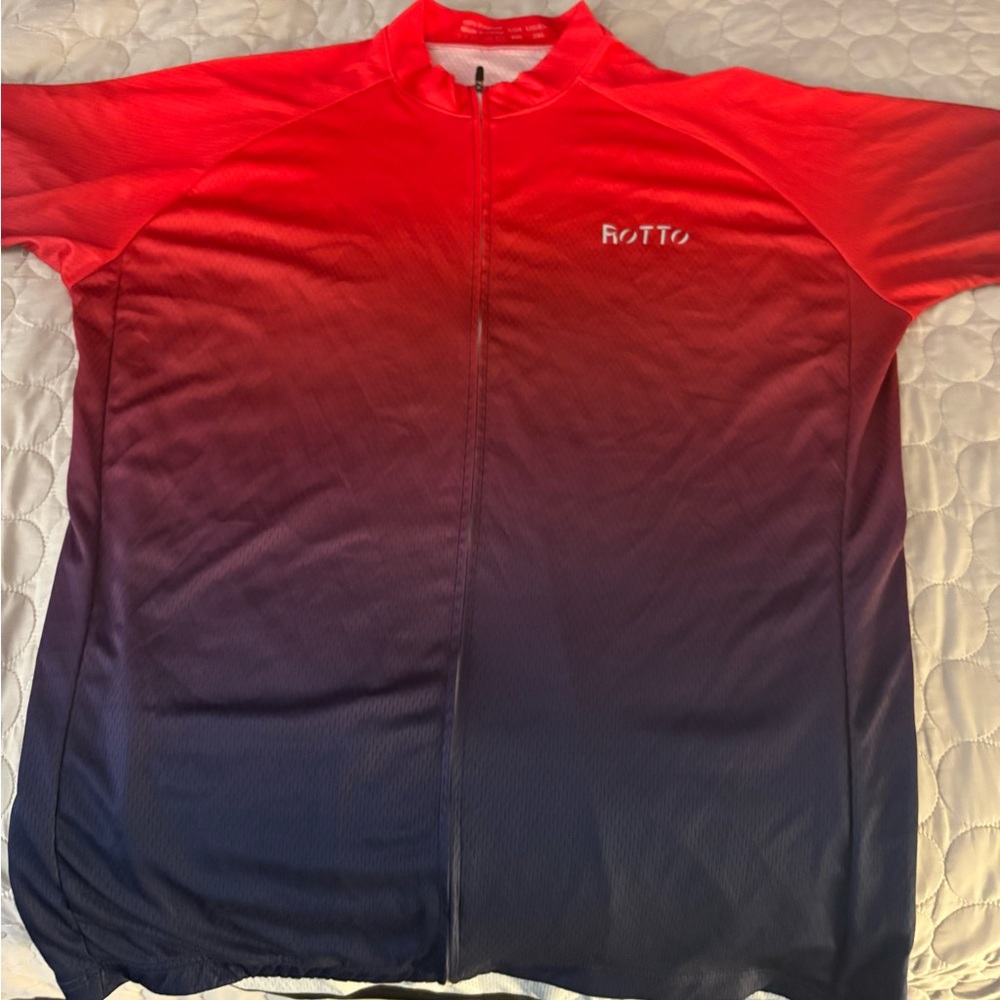 Rotto Red and Blue Cycling Jersey